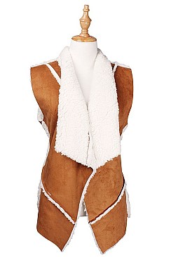 Fashionable Faux Shearling Vest FM-AO635