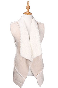 Fashionable Faux Shearling Vest FM-AO635