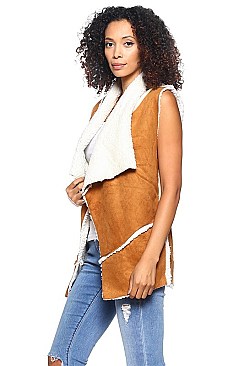 Fashionable Faux Shearling Vest FM-AO635