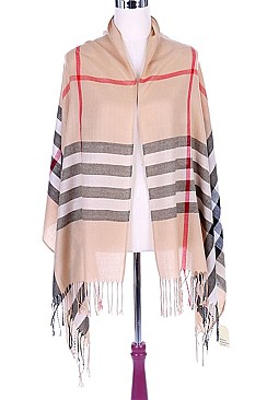 PLAID PRINT SCARF SHAWL FM-AS210