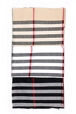 PLAID PRINT SCARF SHAWL FM-AS210