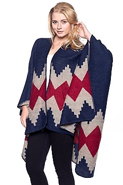 Multi Tone Fashion Poncho/Shawl FM-AV178