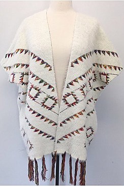 Stylish Multi Tone Tassel Accent Vest FM-AV191