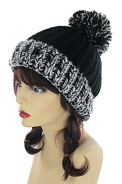 Dressy Pom Pom Crochet Beanies FM-HT4774