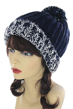 Dressy Pom Pom Crochet Beanies FM-HT4774