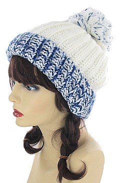 Dressy Pom Pom Crochet Beanies FM-HT4774