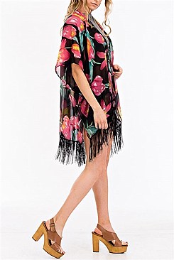 PACK OF ( 6 PCS ) FLORAL PRINT KIMONO  MH-FTZKSF203