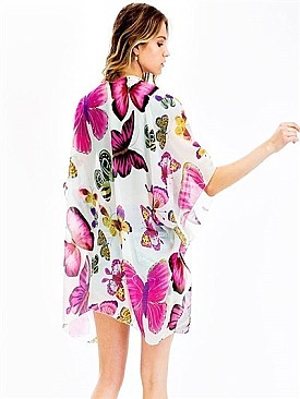 PACK OF ( 6 PCS ) BUTTERFLY PRINT KIMONO MH-FTZKSF205