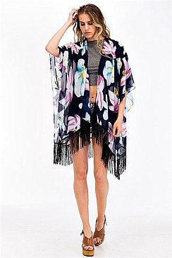 PACK OF ( 6 PCS ) FLORAL PRINT KIMONO  MH-FTZKSF207