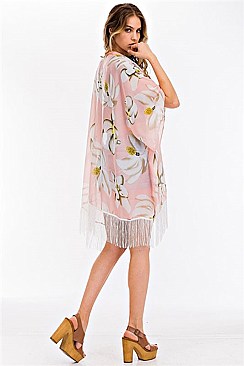 PACK OF ( 6 PCS ) FLORAL PRINT KIMONO  MH-FTZKSF207