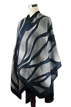 Multi Tone Fashion Winter Poncho/Shawl