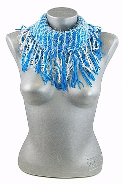 Pack of (12 pieces) Fringe Tunnel Scarves FM-SCF1100