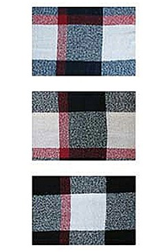 Pack of 6 piece Stylish Multi Tone Plaid Pattern Shawl Scarves FM-SCF2090