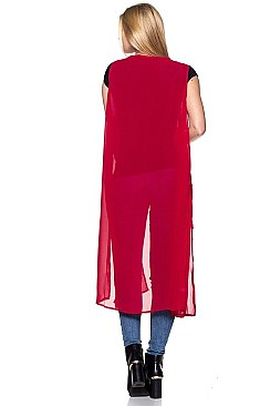 Solid Sheer Kimono FM-SF148