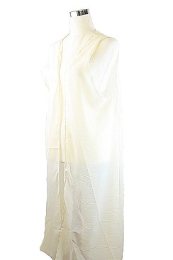 Solid Sheer Kimono FM-SF148