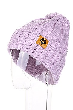 PACK OF 12 TRENDY ASSORTED COLOR CROCHET BEANIES
