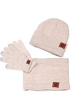 PACK OF 12 GLAM BEANIE NECK WARMER AND GLOVES SET