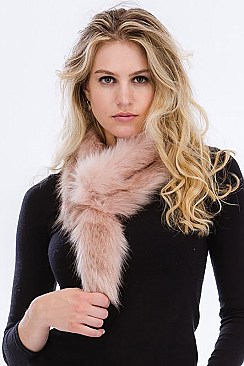 SOFT VEGAN FUR SCARF FM-WISF206