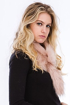 SOFT VEGAN FUR SCARF FM-WISF206