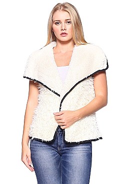 Elegant Style Soft Fur Reversible Vest FM-WSF143