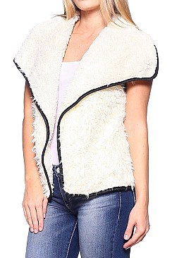 Elegant Style Soft Fur Reversible Vest FM-WSF143