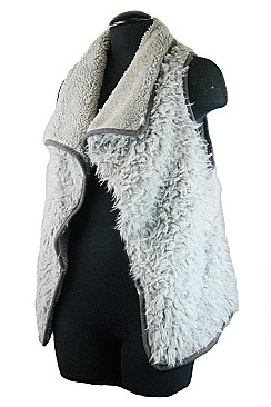 Elegant Style Soft Fur Reversible Vest FM-WSF143