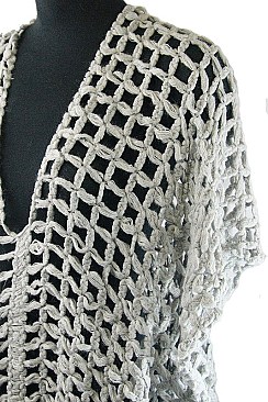 Pack of 6 (pieces) Assorted Fishnet Knit Poncho FM-WSF174