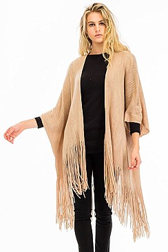 LONG FRINGED WOMEN CARDIGAN FM-WSF219