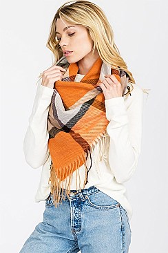 Pack of 12 Trendy Assorted Color Fashion Scarf