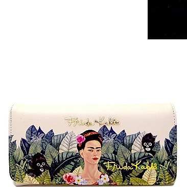 FRIDA KAHLO JUNGLE SERIES CHECKBOOK WALLET