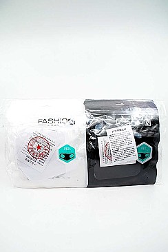 PACK OF 12 	FASHION 3 ASSORTED COLOR MASKS