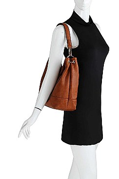 BIG TASSEL HOBO BAG WITH LONG STRAP