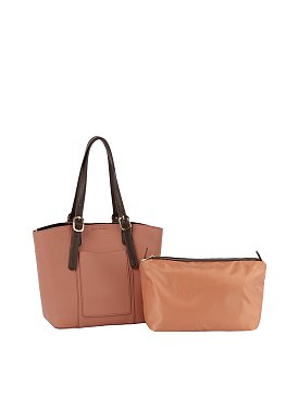 Fashion Buckle Top Handle 2-in-1 Satchel