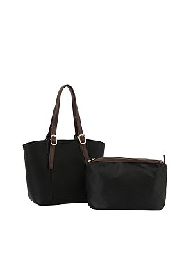 Fashion Buckle Top Handle 2-in-1 Satchel