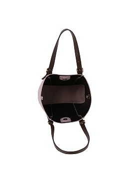Fashion Buckle Top Handle 2-in-1 Satchel