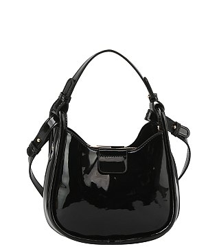 SHINY LEATHER PETITE CUTE CROSSBODY BAG