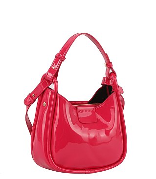 SHINY LEATHER PETITE CUTE CROSSBODY BAG