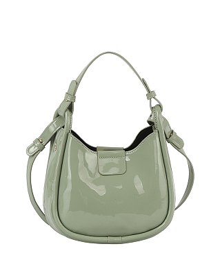 SHINY LEATHER PETITE CUTE CROSSBODY BAG