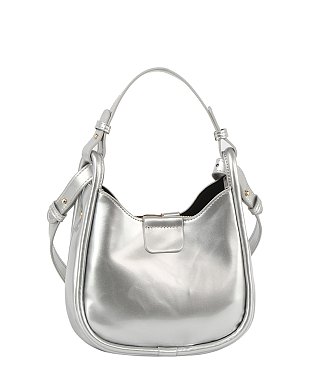 SHINY LEATHER PETITE CUTE CROSSBODY BAG