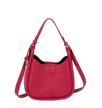 Pebble 2-way Satchel Crossbody Bag