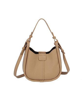 Pebble 2-way Satchel Crossbody Bag