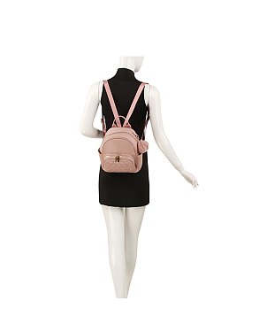 Heart Quilted Backpack