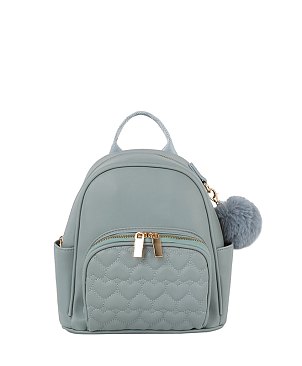 Heart Quilted Backpack