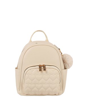 Heart Quilted Backpack