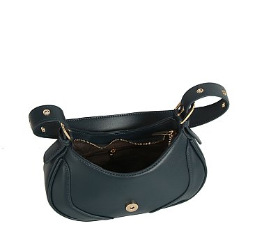 Buckle Flap Shoulder Bag