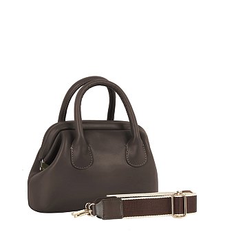 Spring Frame Doctors Satchel Crossbody Bag