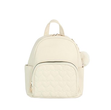 Heart Quilted Backpack
