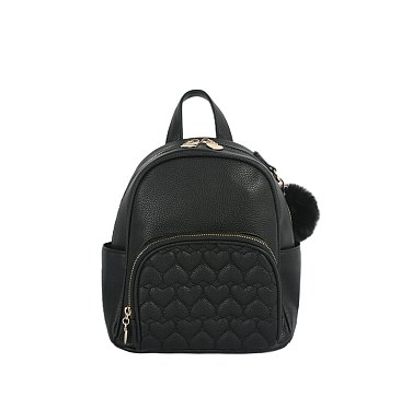 Heart Quilted Backpack