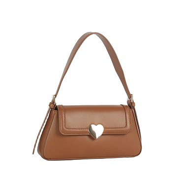 Heart Flap Shoulder Bag