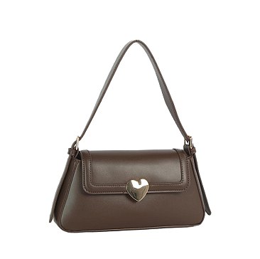 Heart Flap Shoulder Bag